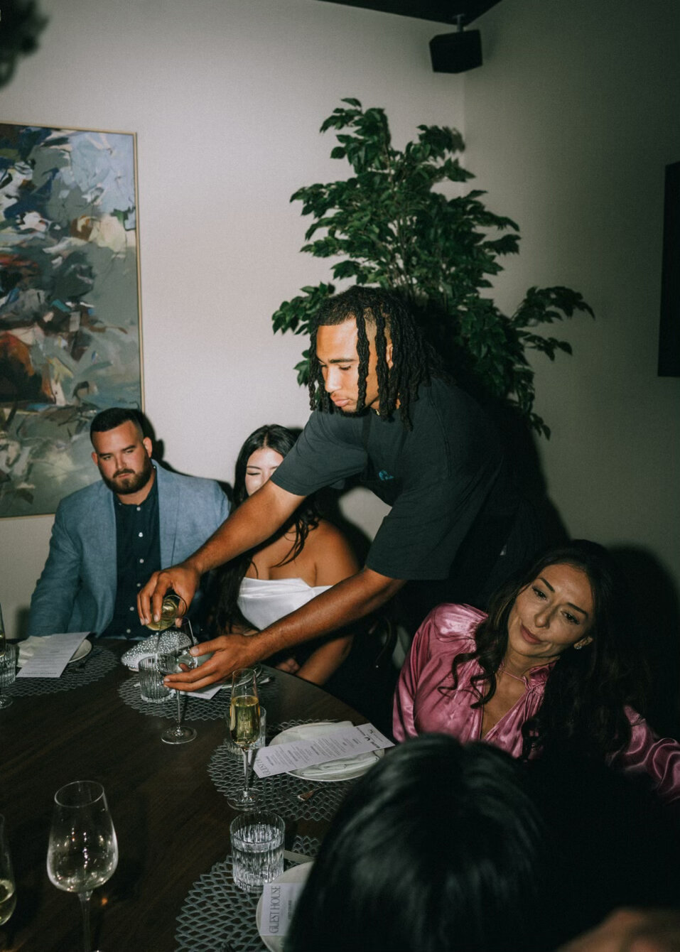 NFL stars trade jerseys for aprons at the 3rd Annual Celebrity Waiter Night.